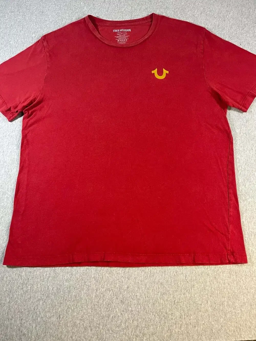 True Religion Buddha Logo Graphic T-Shirt Red 2XL
